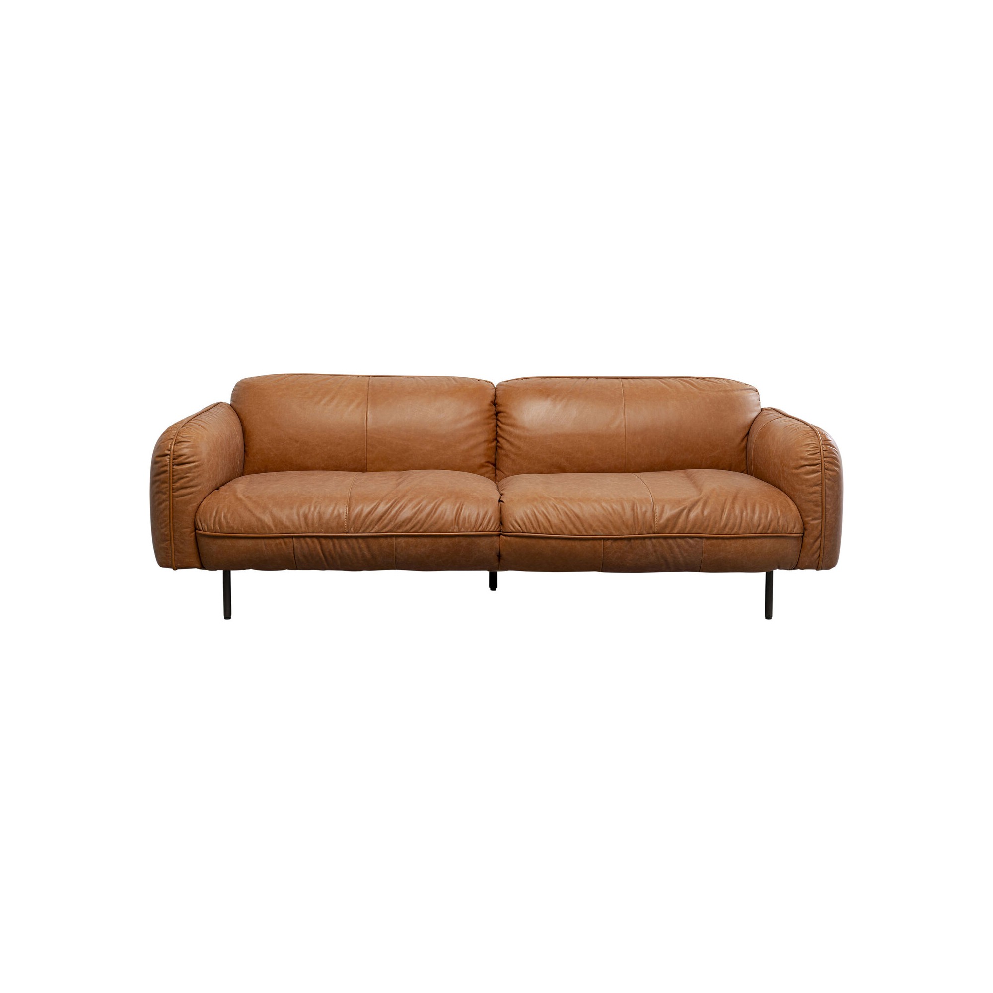 Canapé Calgary cuir marron clair 228cm