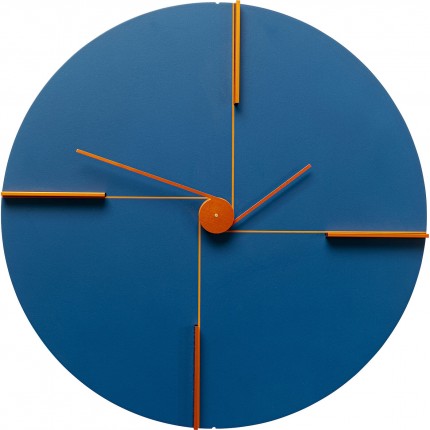 Horloge murale Felice 30cm bleue Kare Design