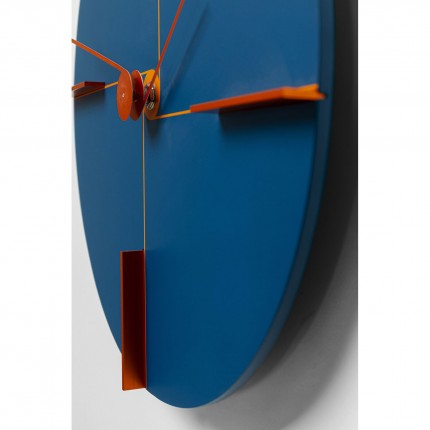 Horloge murale Felice 30cm bleue Kare Design