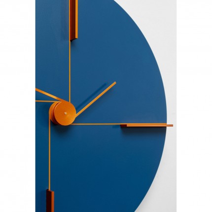 Horloge murale Felice 30cm bleue Kare Design