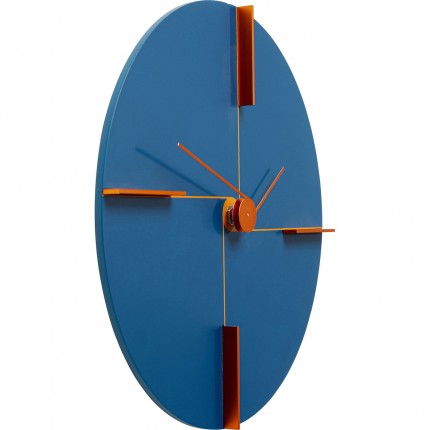 Horloge murale Felice 30cm bleue Kare Design