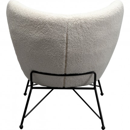 Fauteuil Jacky Teddy blanc Kare Design