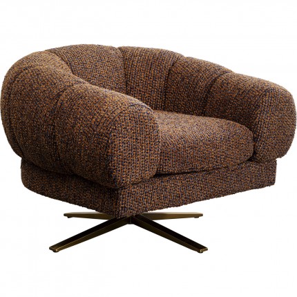 Swivel armchair Janno brown Kare Design