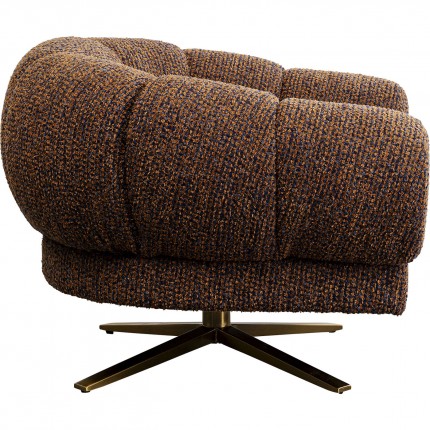 Swivel armchair Janno brown Kare Design