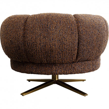 Swivel armchair Janno brown Kare Design