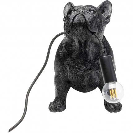 Table Lamp bulldog black Kare Design