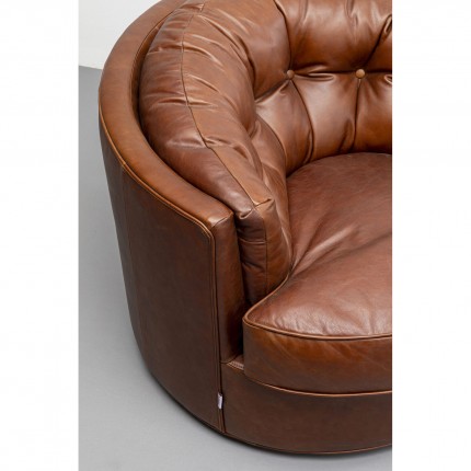 Fauteuil pivotant Music Hall marron Kare Design