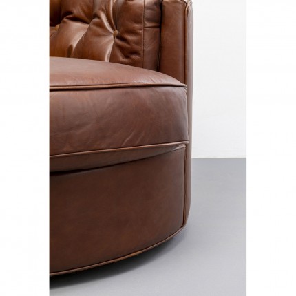 Fauteuil pivotant Music Hall marron Kare Design