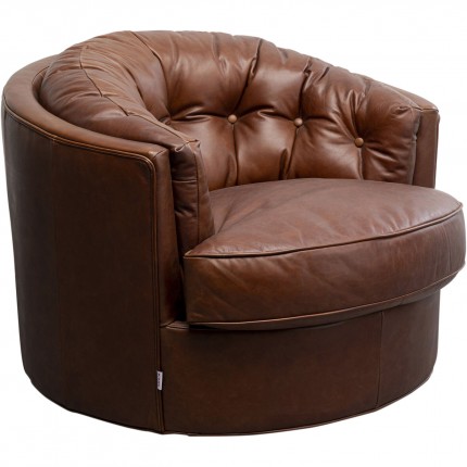 Swivel Armchair Music Hall brown Kare Design