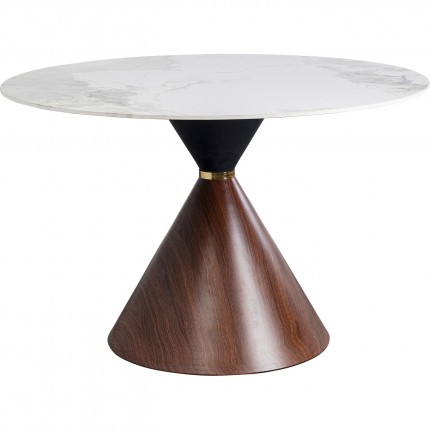 Table Cono 120cm céramique Kare Design