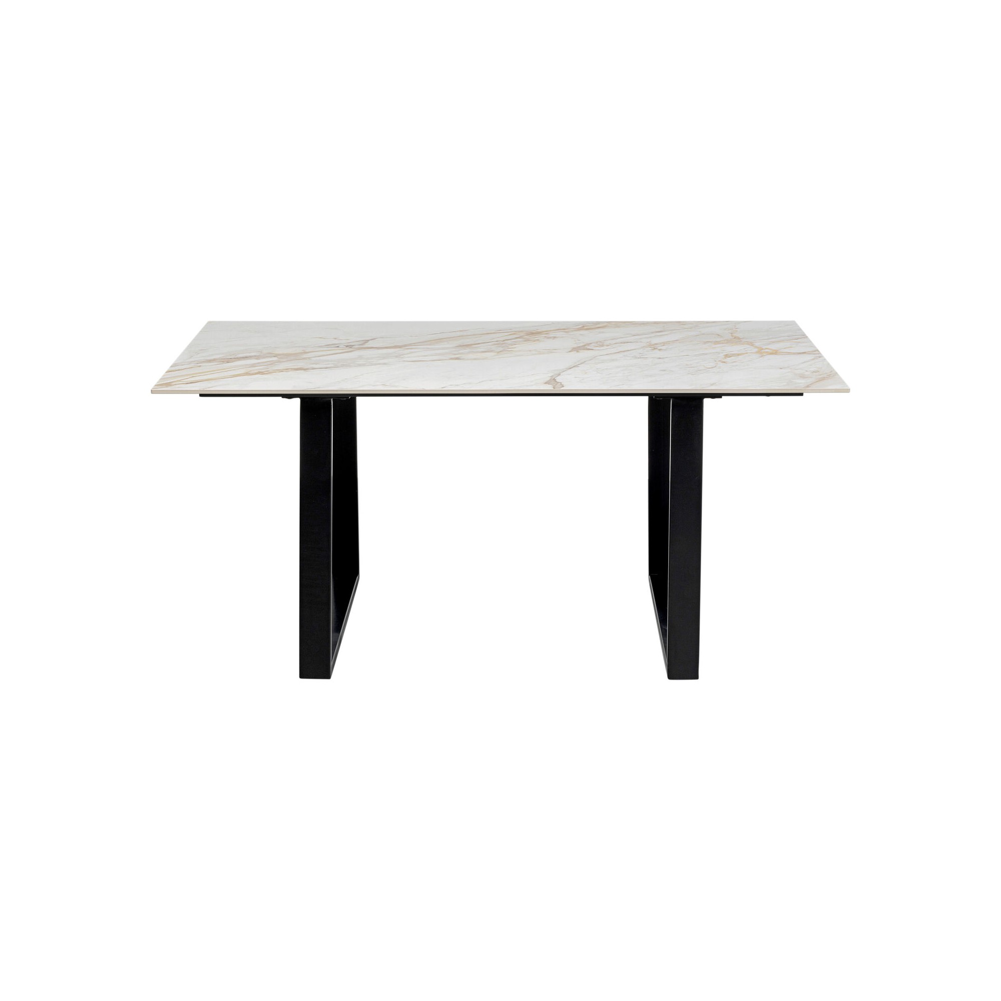 Table Eternity 160x80cm blanche et noire Kare Design