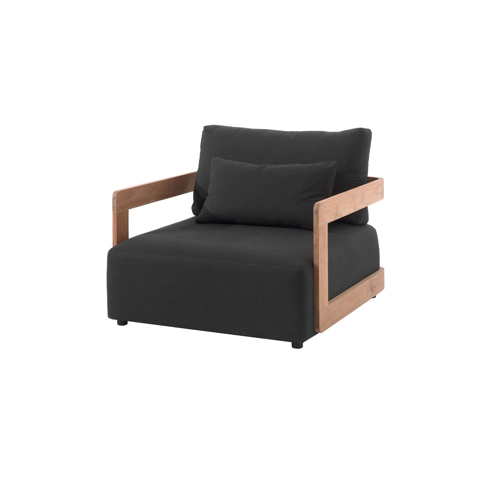 Fauteuil de jardin Rafa gris foncé Gescova