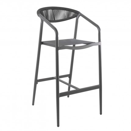 Tabouret de bar Genève gris anthracite Gescova