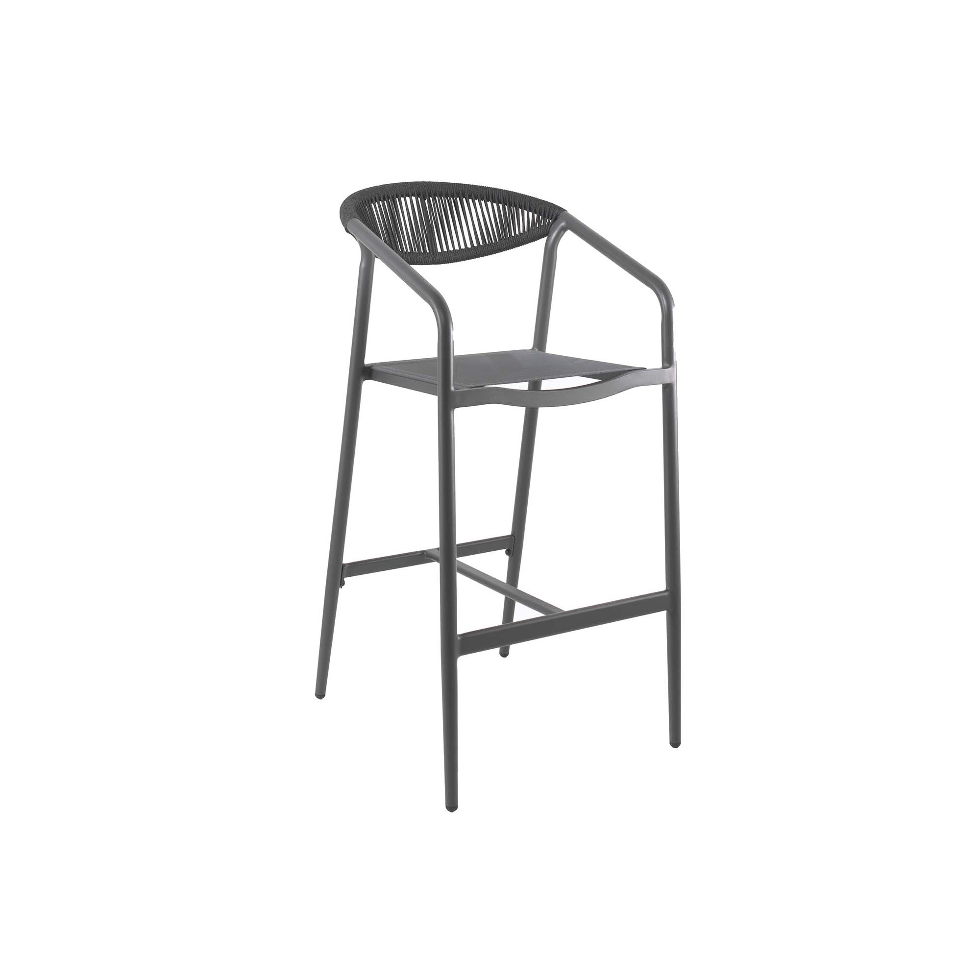 Tabouret de bar Genève gris anthracite Gescova