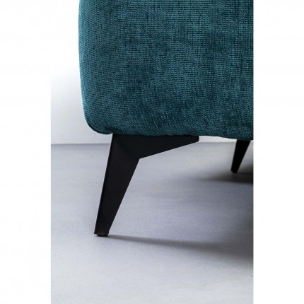 Repose-pieds Nia velours bleu Kare Design