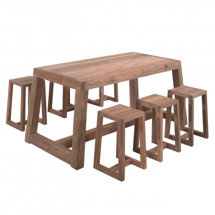 Tabouret de bar de jardin Hermosa Gescova