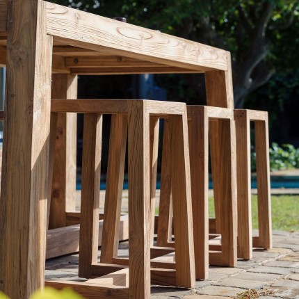 Tabouret de bar de jardin Hermosa Gescova