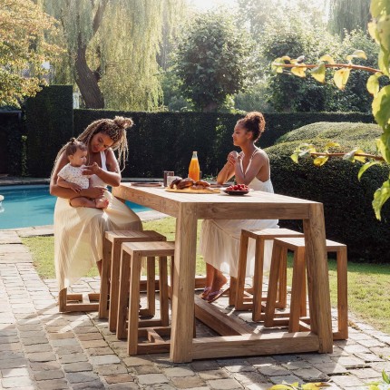 Table de bar de jardin Hermosa 180x90cm Gescova