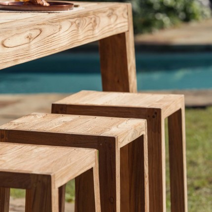 Tabouret de bar de jardin Hermosa Gescova