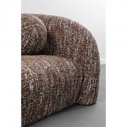 Sofa Livia Melange 3-Seater brown Kare Design