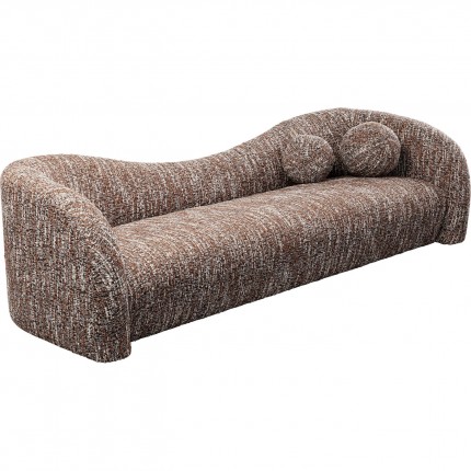 Sofa Livia Melange 3-Seater brown Kare Design