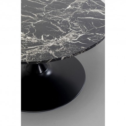 Table basse Schickeria effet marbre noir 80cm Kare Design