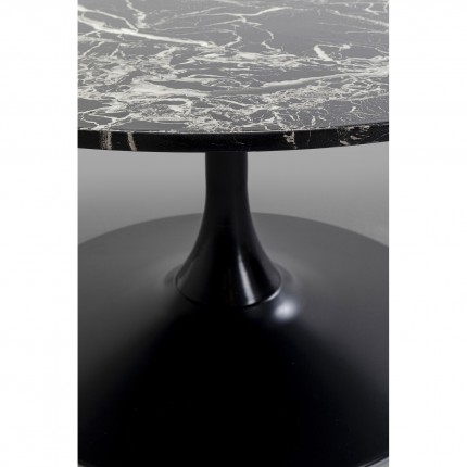 Table basse Schickeria effet marbre noir 80cm Kare Design