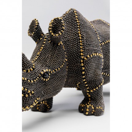 Déco rhino perles 26cm Kare Design