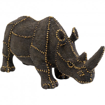 Déco rhino perles 26cm Kare Design