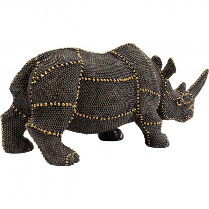 Déco rhino perles 26cm Kare Design