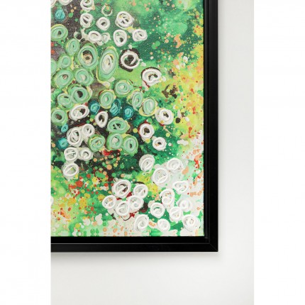 Framed Picture Top View green 100x100cm Kare Design