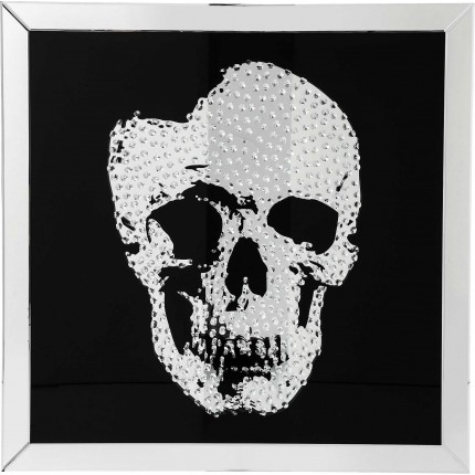 Picture Frame Mirror Skull 100x100cm Kare Design