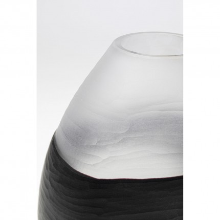 Vase Shadow noir et blanc 41cm Kare Design