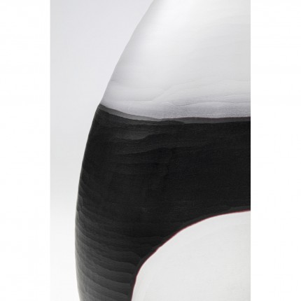 Vase Shadow noir et blanc 41cm Kare Design