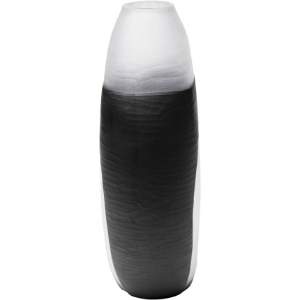 Vase Shadow noir et blanc 41cm Kare Design