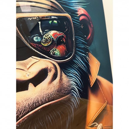 Glass Picture Punk Gorilla 60x80cm Kare Design