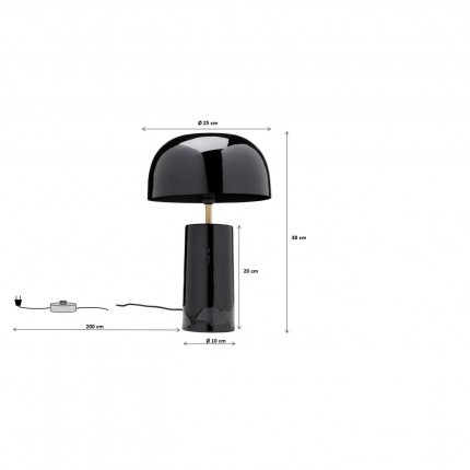 Lampe Loungy noire Kare Design