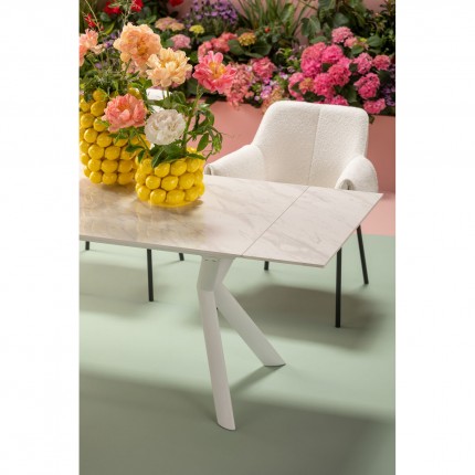 Chair with armrests Bess cream Kare Design