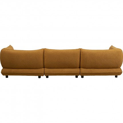 Canapé d'angle droite Gigi marron Kare Design