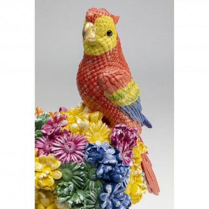 Deco woman flowers parrot 28cm Kare Design