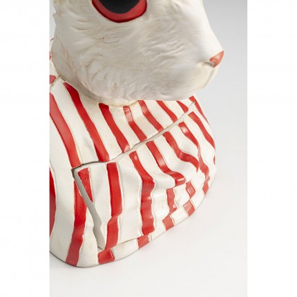 Box rabbit white and red Kare Design