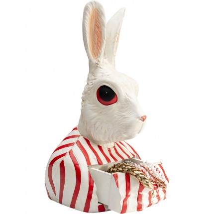 Box rabbit white and red Kare Design