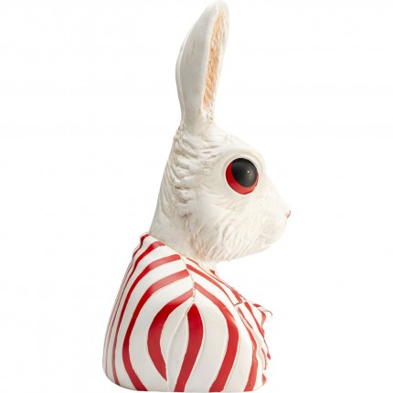 Box rabbit white and red Kare Design