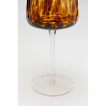 Wine Glass Caramel (4/set) Kare Design