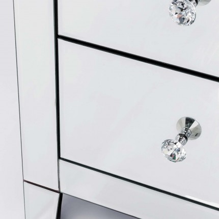 Commode Luxury argent 3 tiroirs Kare Design