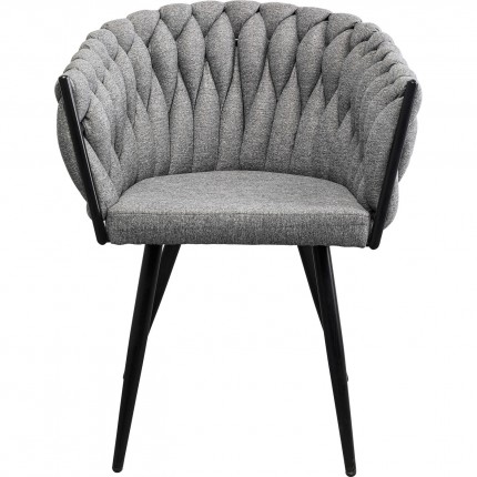 Chair with armrests Dean grey Kare Design