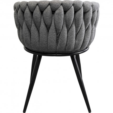 Chair with armrests Dean grey Kare Design