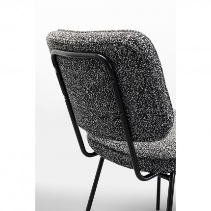 Chair Orelie black and white Kare Design