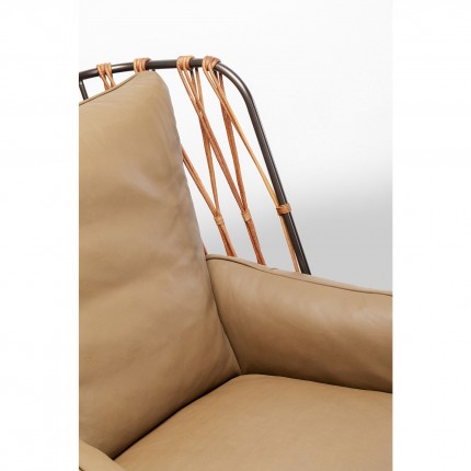 Fauteuil pivotant Paradiso marron Kare Design