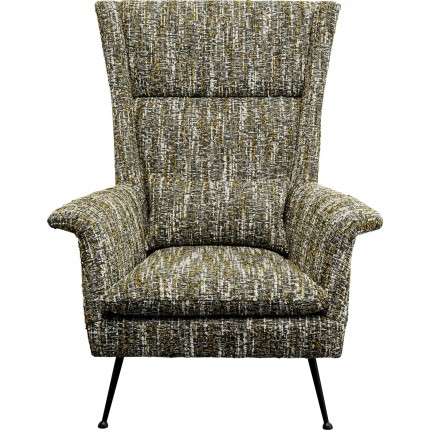 Armchair Vegas Forever Melange green Kare Design